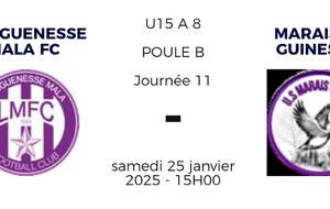 Championnat U15, journée 11